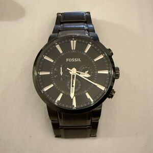Fossil Midnight Black Chronograph Watch